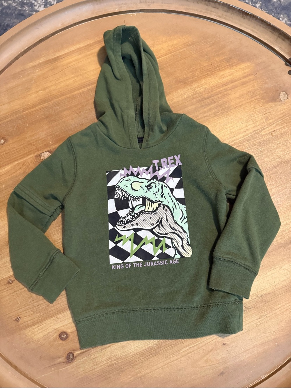Garanimals Olive Green Dino Graphic Hoodie